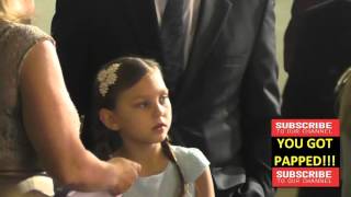 Courtney Fansler arrives to ArcLight Theatre to see Miracles From Heaven video