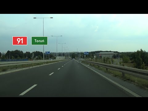 🇵🇱 DK91 Toruń: przejazd przez miasto (2x) ↖️