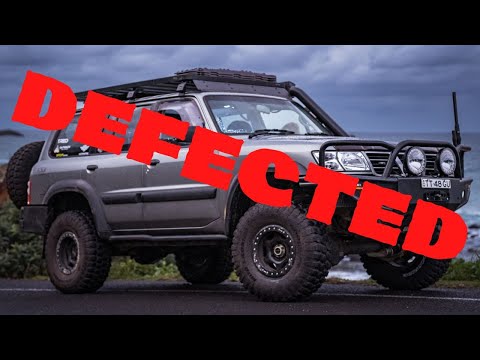 DEFECTED by POLICE! Engineering the Patrol! ROAD LEGAL on 35'S! Swerve and brake test