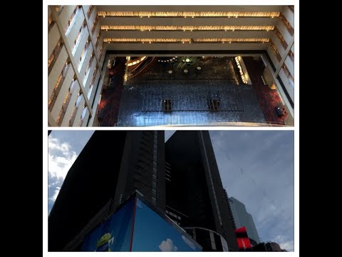 Schindler Miconic 10 High Speed Elevators at the Marriott Marquis Hotel in Times Square New York