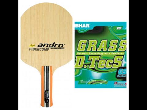 Andro Fibercomb Def mit Grass Dtecs (GS Version)ox + Tenergy 05 max.