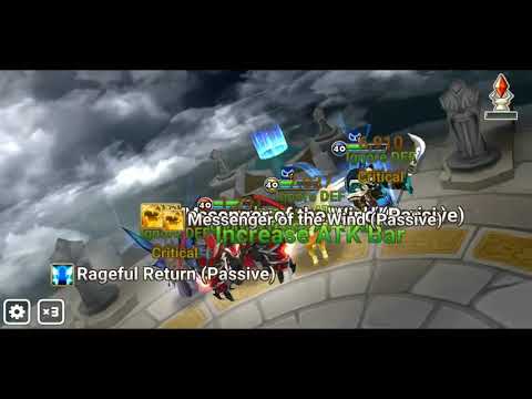 Summoners War.  Lushen vs Psamath Rakan arena def