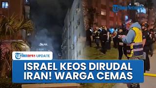 Israel Keos, Petugas Medis Evakuasi Warga Usai Area Perumahan Dirudal Iran, Asap Mengepul Usai Dibom