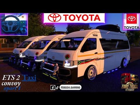 "3 Toyota Quantum Taxis in Euro Truck Simulator 2! 🚖 Passenger Transport Fun!" #taxi #toyota #ets2