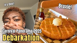 Carnival Panorama Days 7 & 8 🚢 | Debarkation, Hotel Stay, Bruxie Eats & AMEX Lounge ✈️