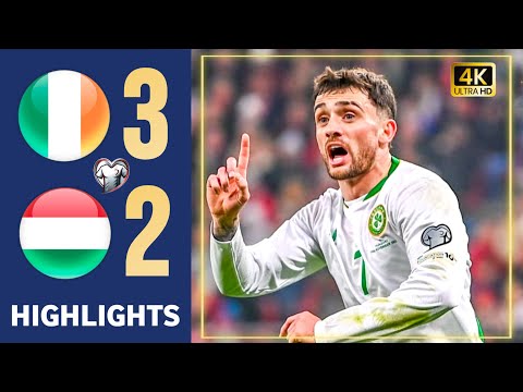 Ireland vs Hungary 3-2 Highlights & All Goals - Troy Parrott hattrick | 