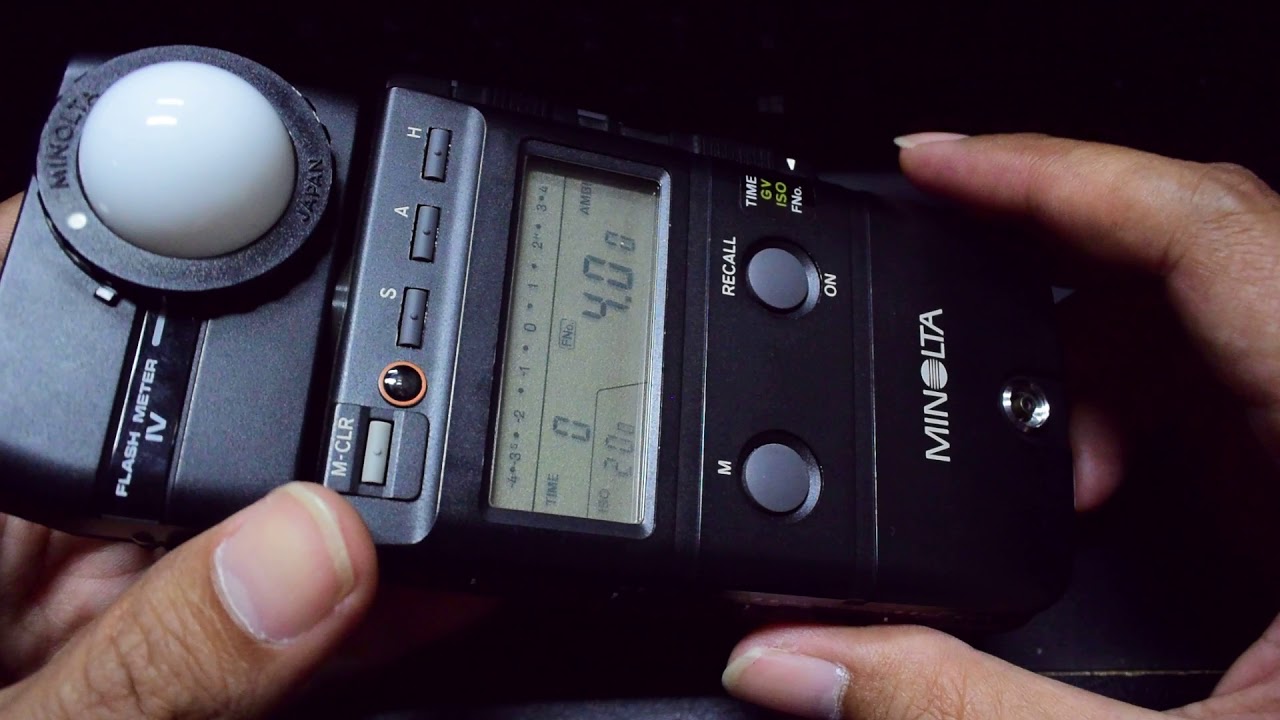 How-02 to use Minolta flash meter IV part 1