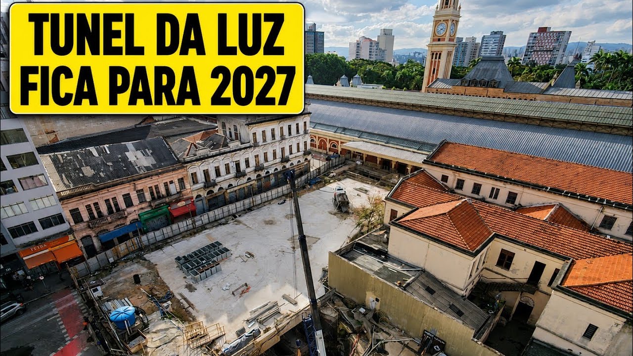 OBRAS DO NOVO TÚNEL DA CPTM NO CENTRO DE SÃO PAULO