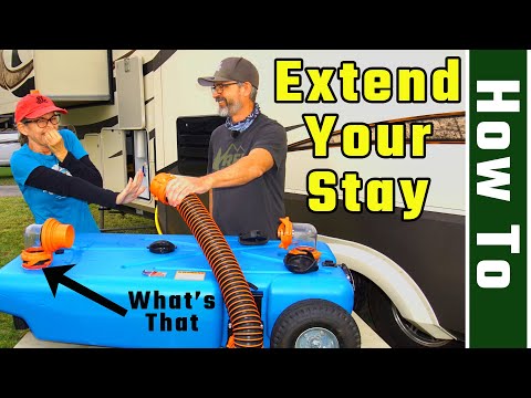 How to use a portable waste Tote / Blue Boy (RV Living Full Time) 4K