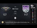 New Orleans Pelicans @ Sacramento Kings Live Scoreboard | In-Season Tournament Quarterfinals on TNT