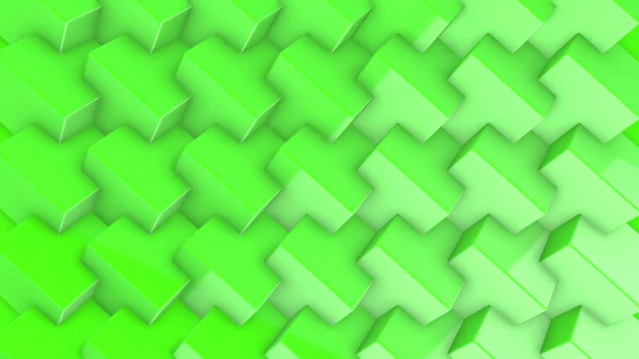 Rotating Green Cubes Stock Motion Graphics