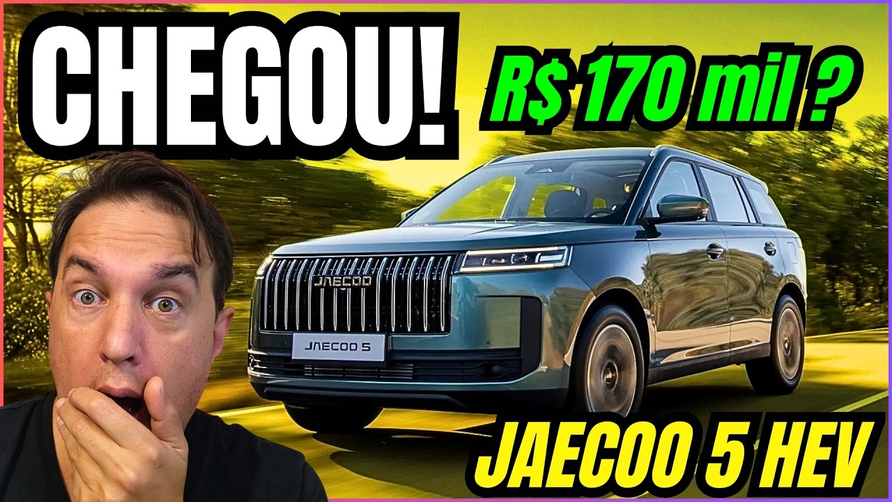Jaecoo 5 HEV 2026: SUV compacto híbrido de 224 cv em pré-venda no Brasil com preço abaixo do Omoda 5 HEV