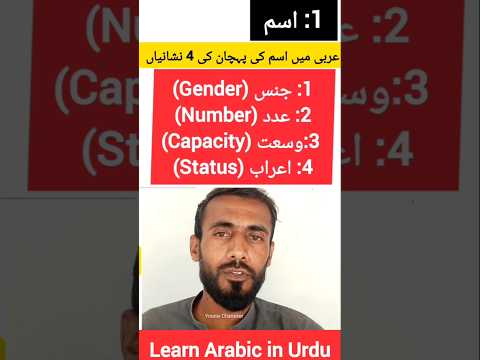 Arabic Main Noun (ism) Ki Pehchan by Younis Chanesar #learnquranicarabic #learnarabicinurdu