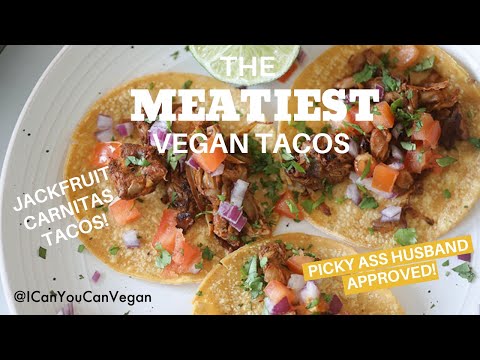 VEGAN JACKFRUIT CARNITAS TACOS! 🌮