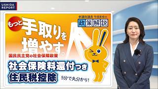 【特集】牛田まゆが解説！社会保険料還付つき住民税控除が5分で丸分かり！｜給付つき税額控除とはどう違う？｜#国民民主党  #政策解説 #社会保障国民会議