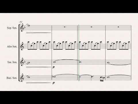 Music (was my first love) - John Miles - Saxophone Quartet