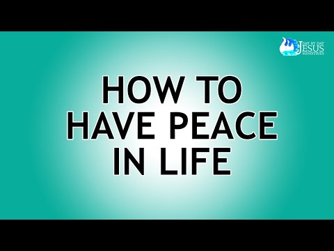 2023-05-03 How To Have Peace in Life - Ed Lapiz