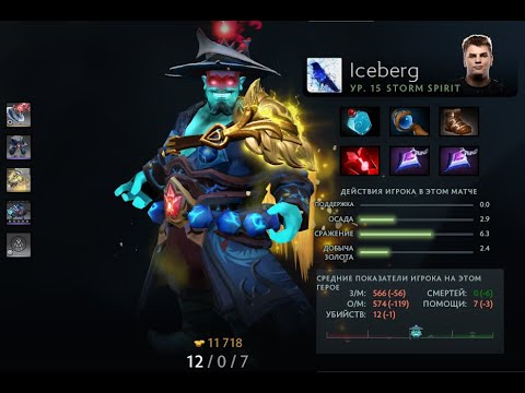 FlyToMoon VS Hellraisers game #2 Iceberg Storm Spirit Gameplay