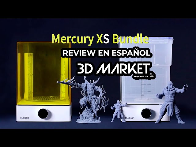 Vídeo relacionado con ELEGOO Mercury X Bundle con Estación de Lavado y Curado Separada para Mars Photon S Photon Mono LCD/DLP/SLA, 3D Caja de Curado UV de Resina con Plato Giratorio de Curado y Cubeta de Lavado
