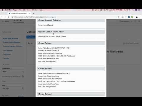 Create VCN in Oracle Cloud