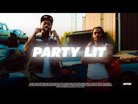Dopebwoy x Russ Millions | Hard Hood Trap Rap Type Beat “Party Lit”