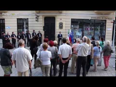 Odkritje spominske plošče v čast dr. Karola Grossmanna v Ljutomeru