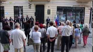 Odkritje spominske plošče v čast dr. Karola Grossmanna v Ljutomeru