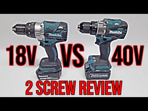 40v Makita Hammer Drill VS 18v Makita Hammer Drill | 2 SCREW REVIEW #8