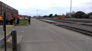 preview picture of video 'Amtrak Empire Builder arriving Willmar, MN June 13, 2014'