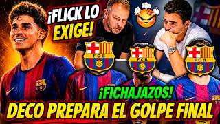 💥¡BOMBAZO! FLICK EXIGE A JULIÁN ÁLVAREZ Y DECO PREPARA EL GOLPE FINAL CON MÁS FICHAJAZOS.
