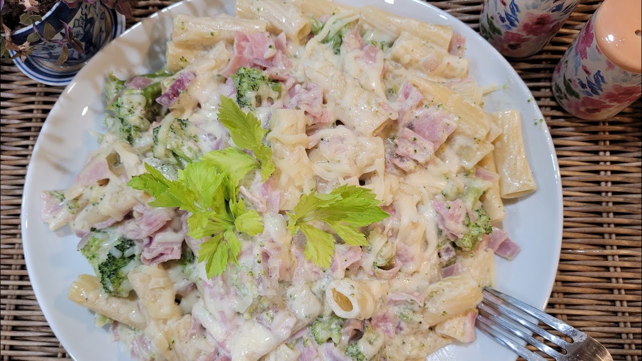 Pasta con Leche Evaporada y🥦🥦🧀