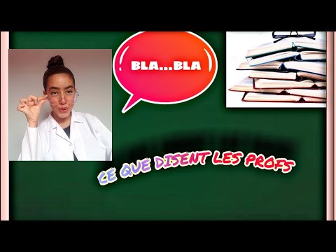 Ce que disent les profs 👩‍🏫||
