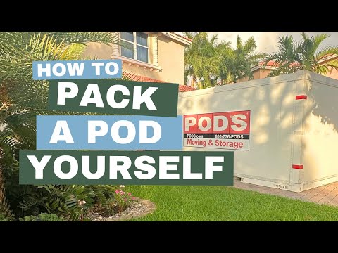 How to Pack A Pod Container for Moving Yourself