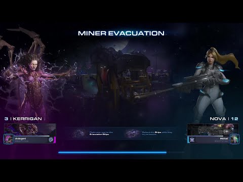 Starcraft 2 Co-Op: MinE Kerrigan P3 with Nova Hard Lvl 3-4