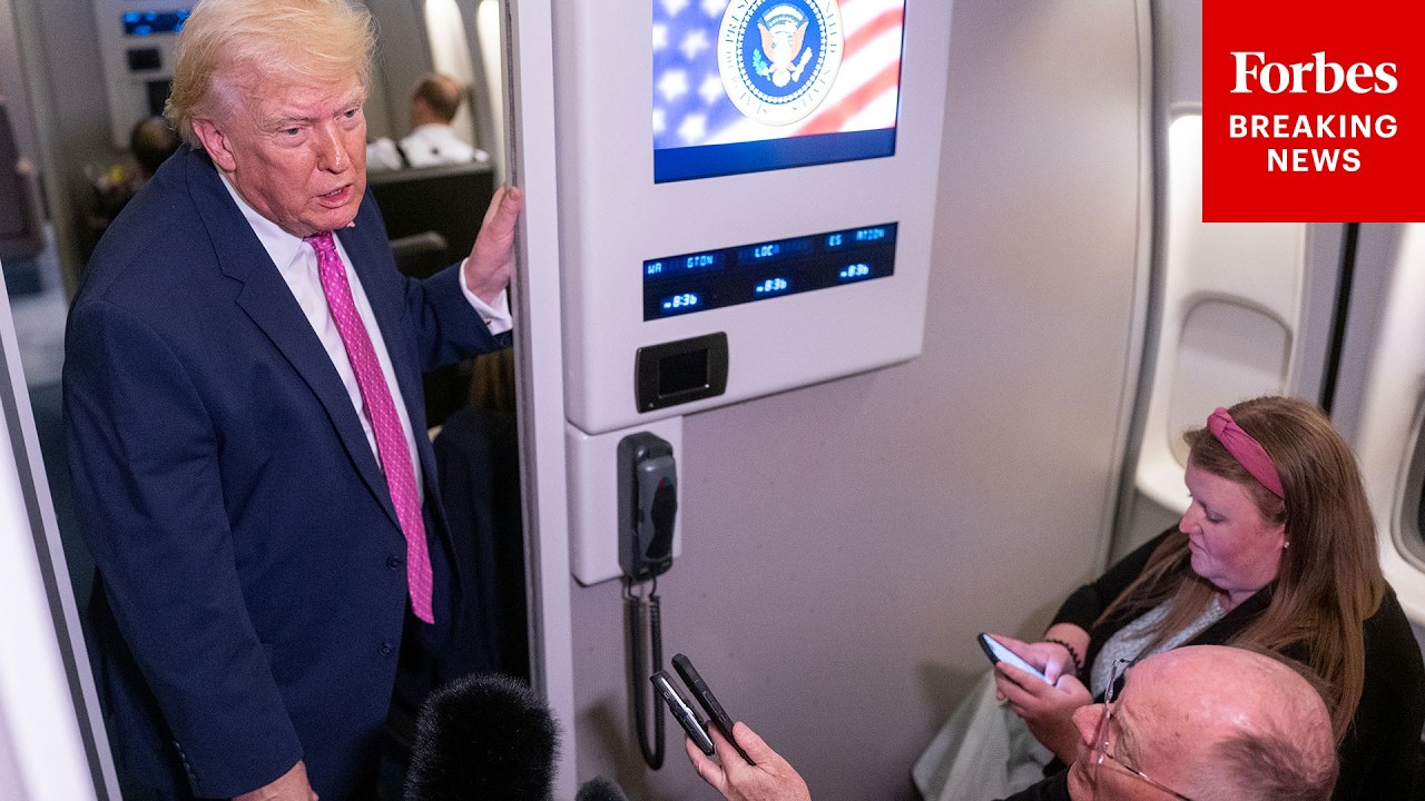 SUNDAY NIGHT AIR FORCE ONE GAGGLE: Trump Takes Questions About Iran War During Flight To JBA