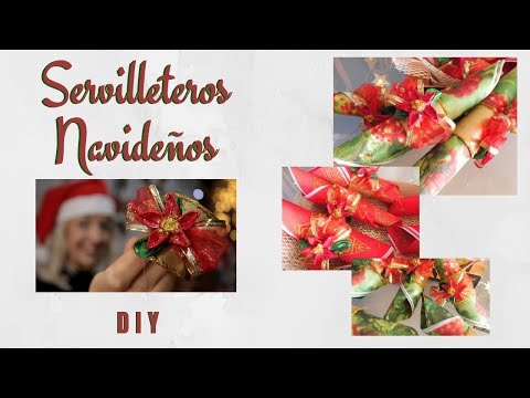 Servilleteros navideños