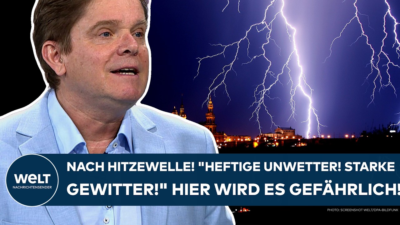 DEUTSCHLAND: Nach der Hitzewelle! "Teils heftige Unwetter! Starke Gewitter!" Hier wird es heftig!