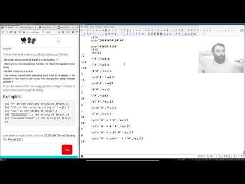 PWC: Hash-counting String in APL