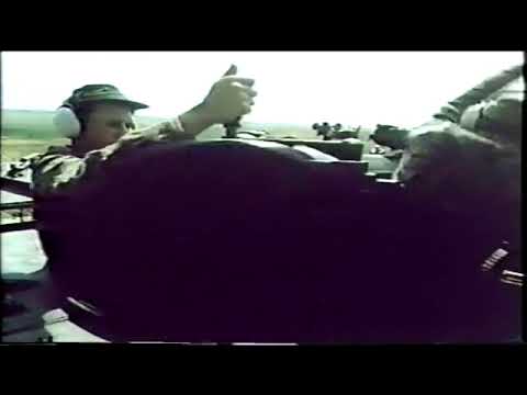 Wombat 120mm recoiless gun firing drills on FV 432