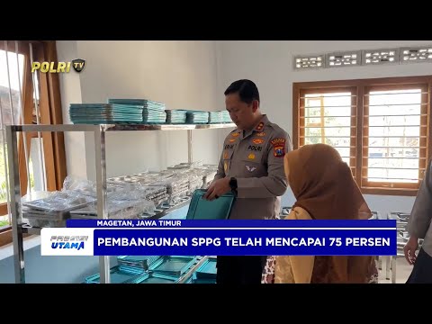 KAPOLRES MAGETAN TINJAU PEMBANGUNAN SPPG YAYASAN KEMALA BHAYANGKARI DUKUNG PROGRAM MBG