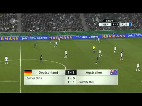 germany vs australia 2 goals in 3 minutes  (1:2) 29.03.2011
