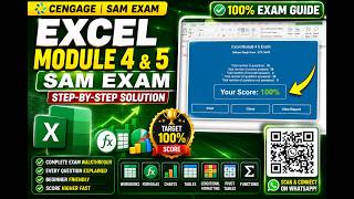 SAM Exam Excel Module 4 & 5 | Cengage SAM | 100% Step-by-Step Solution | Full Exam Walkthrough