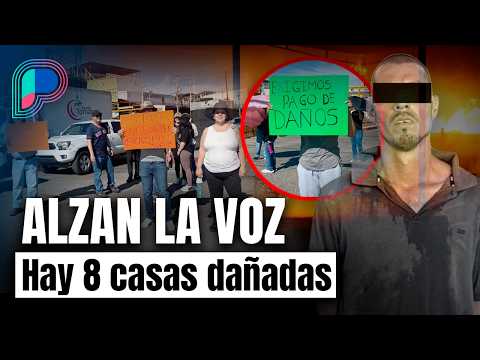 PROTESTAN por reparación de sus casas tras incendio en mercado Francisco I. Madero de Hermosillo