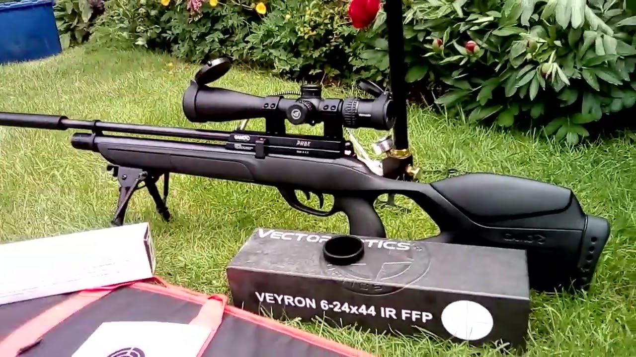 Gamo Phox .22 air rifle with vector veyron 6x24x44 scope.