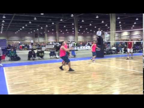 Cullen Becker #4 volleyball pass