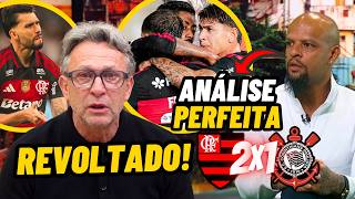 NETO SURTA AO VIVO com FLAMENGO 2x1 FELIPE MELO RASGA o VERBO e EXPÕE GOL PERDIDO do PEDRO | AO VIVO