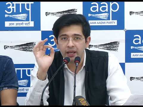 AAP Spokesperson Raghav Chadda Briefs on CBI Raid at Satyendra Jain's House