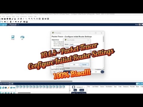 10.1.4 Packet Tracer - Configure Initial Router Settings
