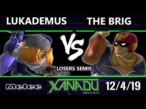 S@X 331 SSBM - Lukademus (Sheik) Vs. The Brig (Captain Falcon) Smash Melee Losers Semis
