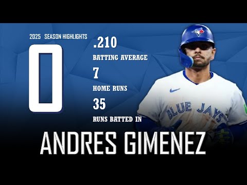 Andres Gimenez || 2025 Toronto Blue Jays Highlights